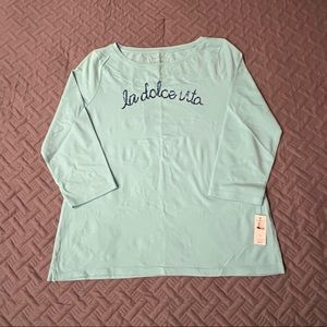 NWT Talbots La Dolce Vita Shirt